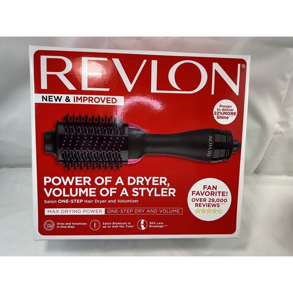 REVLON Salon One Step Hair Dryer & Volumizer New‎ & Improved 36% Less Breakage - Picture 1 of 4